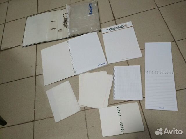 Блокноты с файликами и листами