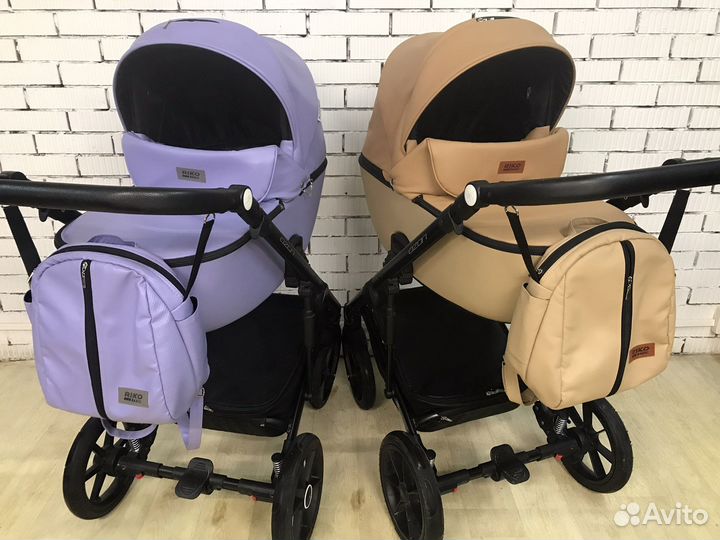 Коляска riko эко-кожа