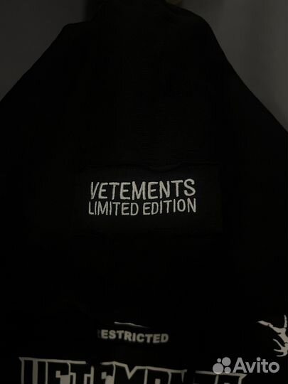 В Наличии Vetements Hardcore Black White Худи