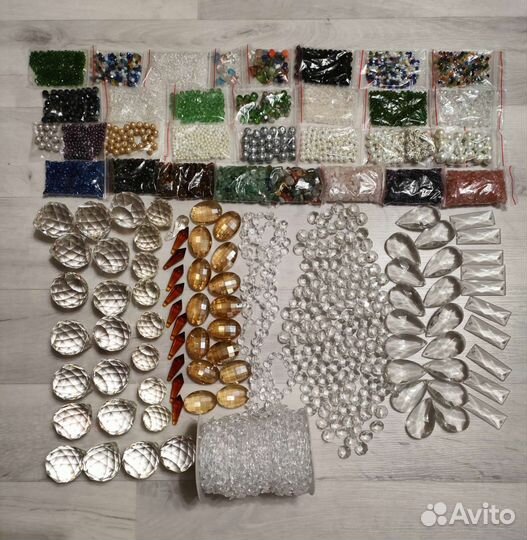 Камни,хрусталь,бусины всё новое