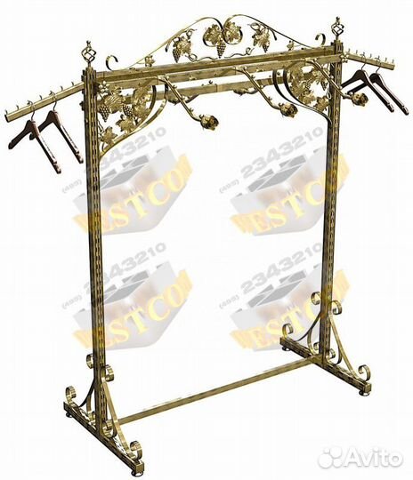 Оборудование для магазина одежды, стойки и вешала