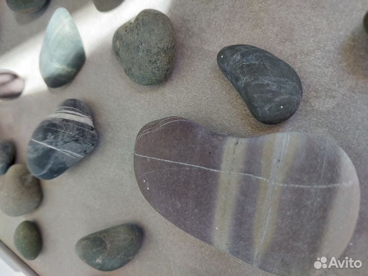 Камни с моря для украшения интерьера