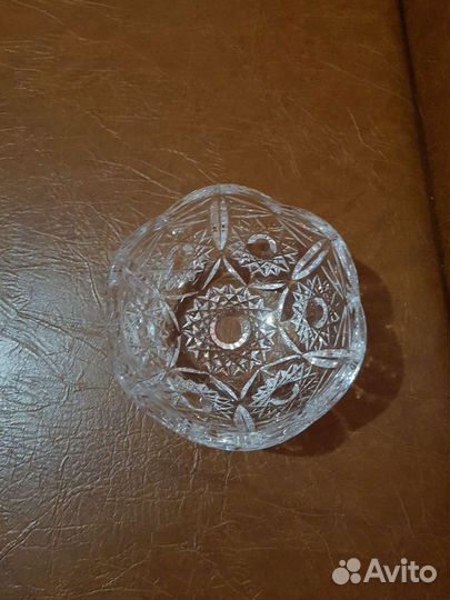 Конфетница хрустальная