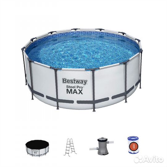 Бассейн 56420 каркасный Bestway 366 х 122 см Stell