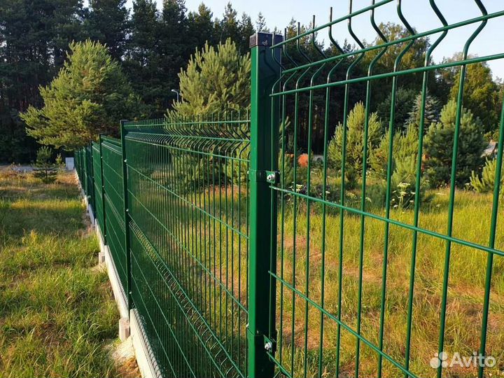 Забор из сетки 3Д