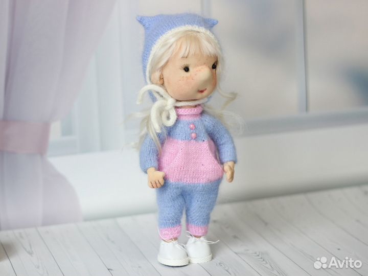 Кукла текстильная ручной работы Блондинка