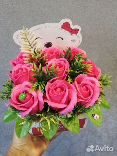 Букет цветов из мыла