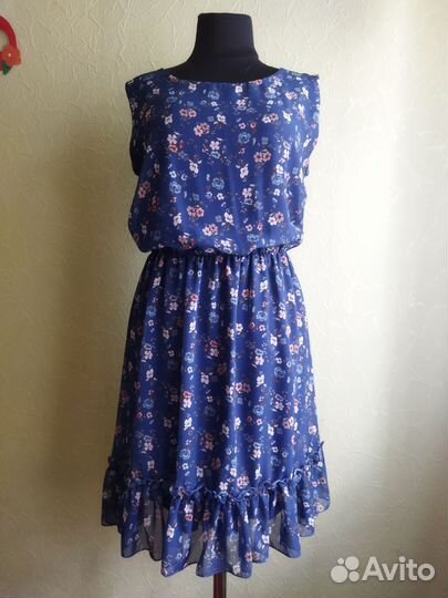 Платье шифоновое 48р