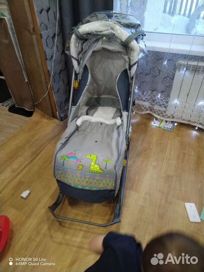 Детские санки коляска бу