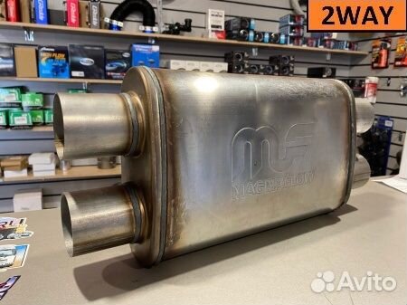 Бочка выхлопная Magnaflow выхода Х63х4 длина 355мм