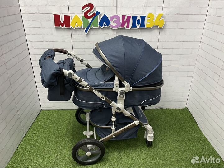 Коляска трансформер с автолюлькой (3в1) 518