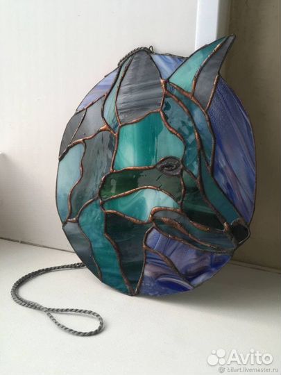 Витражное изделие «Чернобурка»