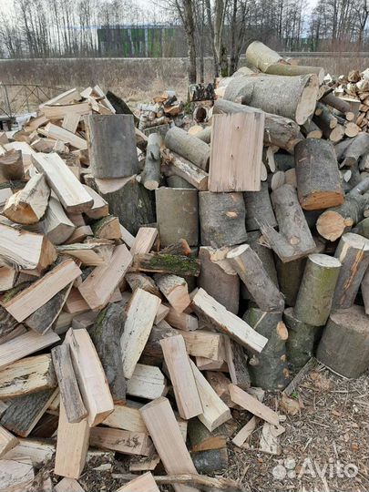 Дрова колотые и пеньками