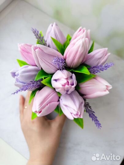 Букет тюльпанов. Мыло ручной работы