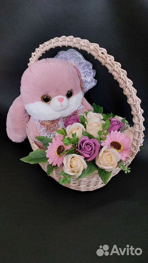 Букет из мыльных роз