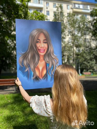 Портрет по фото на холсте,картина на холсте