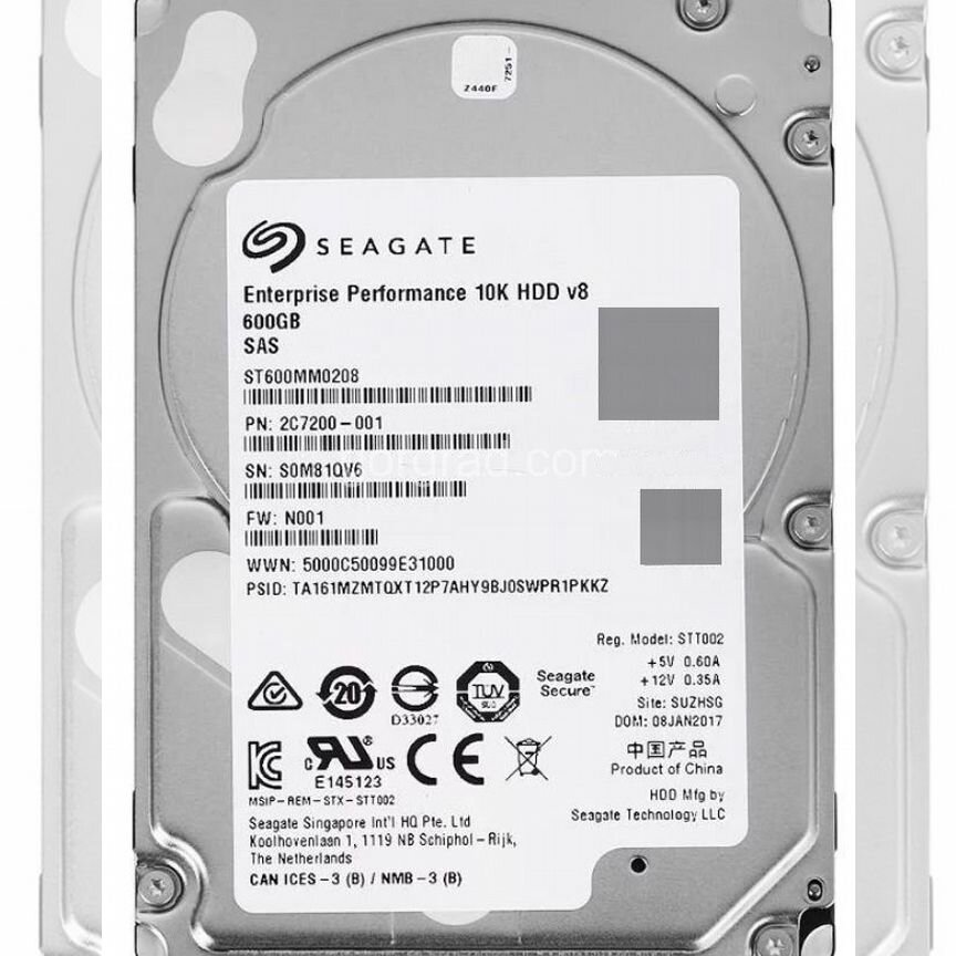 [ST600MM0208] Жесткий Диск Seagate 600gb Sas 2.5 St600mm0208