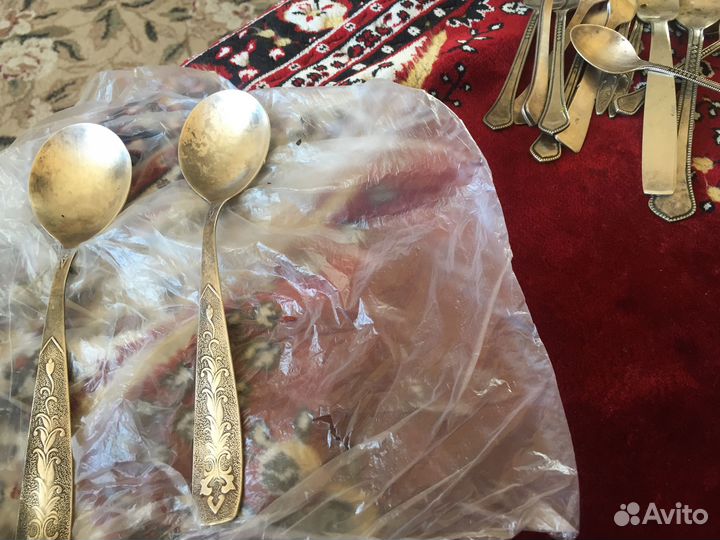 Мельхиоровые ложки и вилки