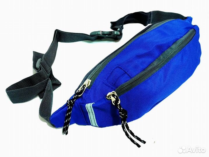 Поясная сумка №5 голубой