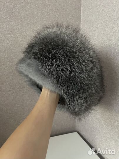 Шапка женская чернобурка