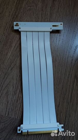 Райзер pci e 4.0, 25 см, белый shk-16x-4.0