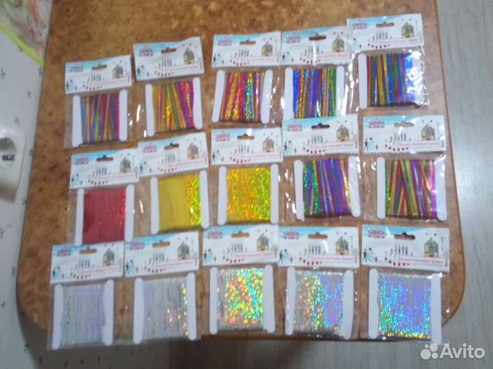 Новогодняя мишура дождик 1м