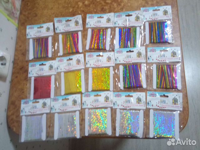 Новогодняя мишура дождик 1м