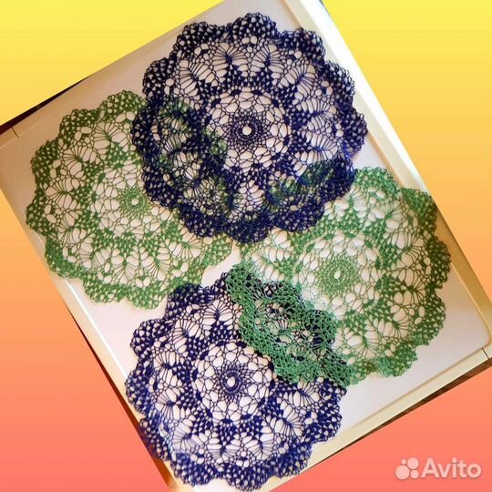 Салфетки ажурные для интерьера