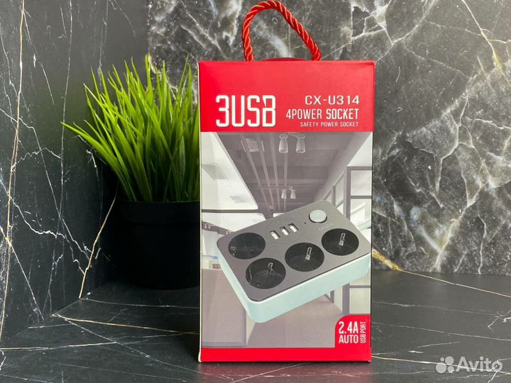 Сетевой фильтр 3 USB