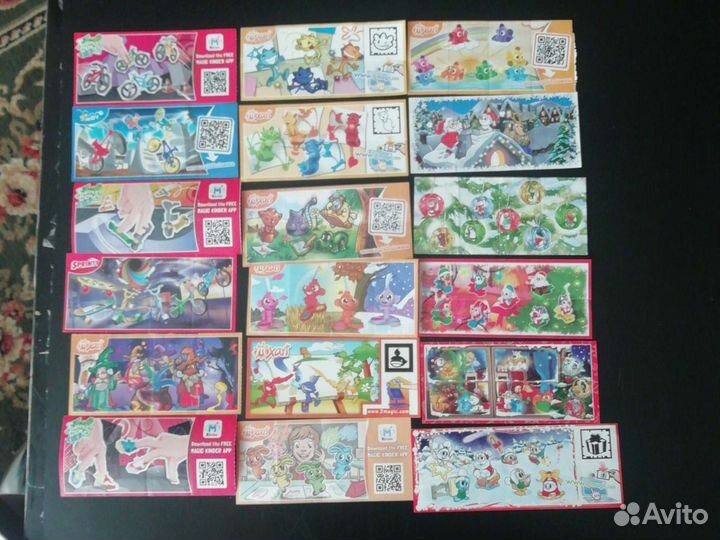 Вкладыши из Киндер сюрприза