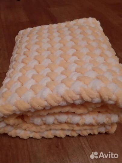 Плед детский вязаный ручная работа