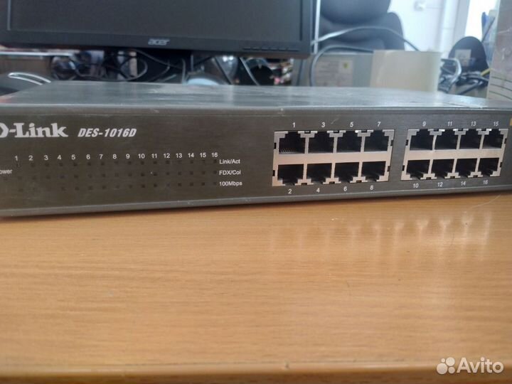 Комутатор D link des 1016d