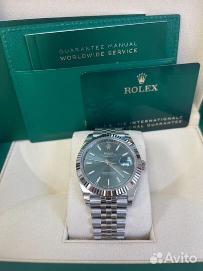 Rolex Datejust 41 mm Mint Green Jubilee