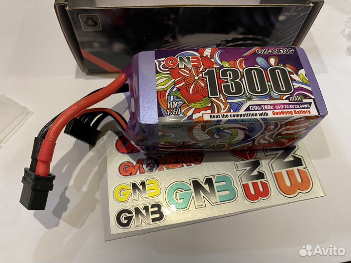 Аккумуляторы gnb gaoneng 4s и 6s lihv для FPV