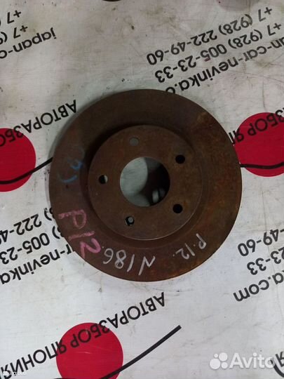 Тормозной диск на nissan primera P12