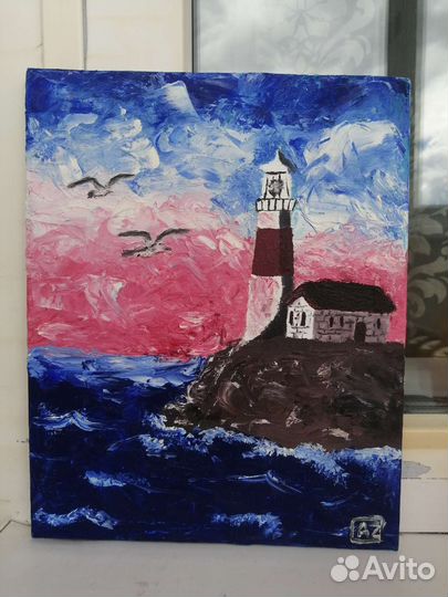 Картина маслом на холсте пейзаж