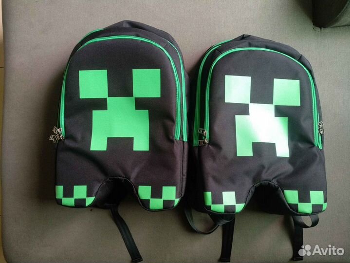 Рюкзак Майнкрафт Крипер Черный