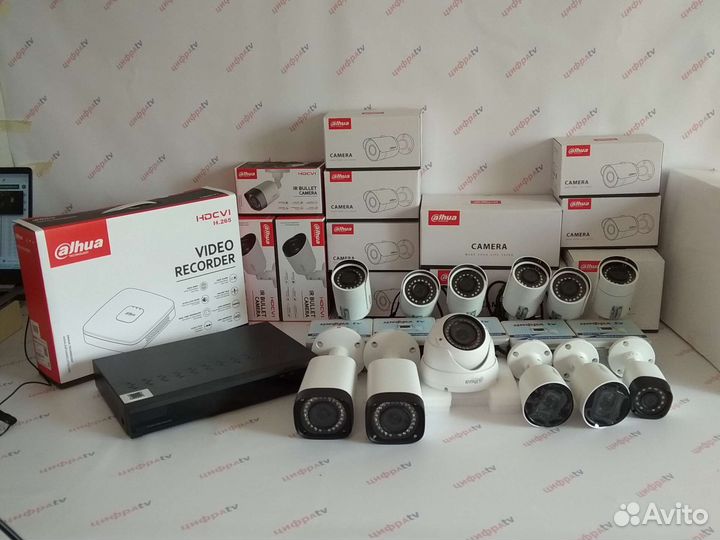 Видеонаблюдение 4Мп Dahua 12 камер варио Dahua