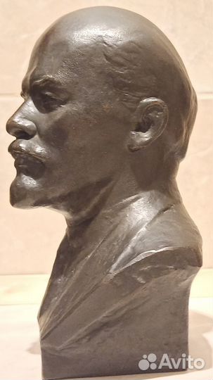 Статуэтка Литье Бюст Ленин Н.Баганов 1975 г