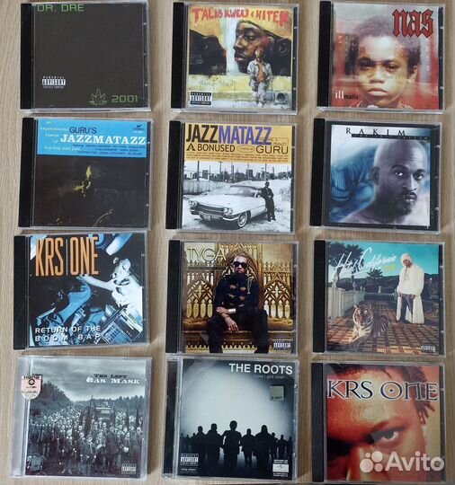 Музыкальные Cd диски rap, hip hop