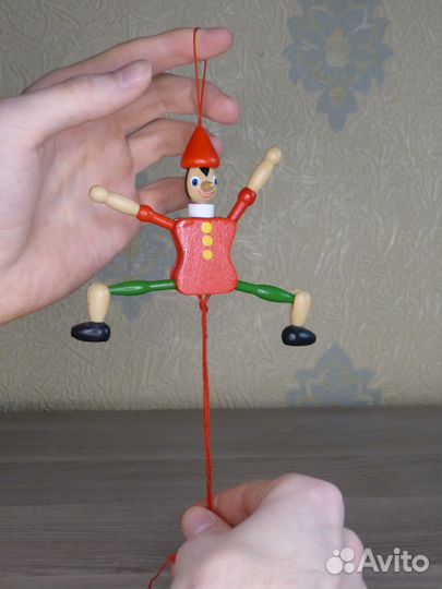 Кукла Пиноккио деревянная (Италия)
