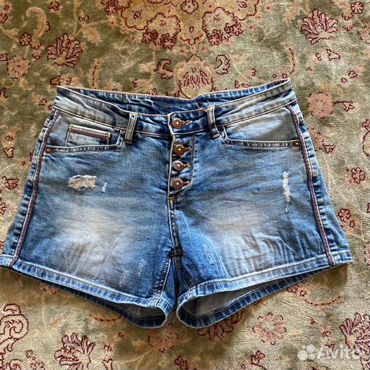 Шорты синие женские, размер 42-44