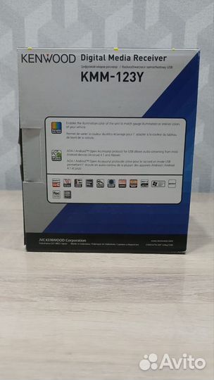 Магнитола 1 din kenwood KMM-123 Y