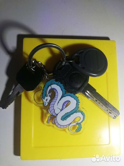 Брелок на ключи с принтом: