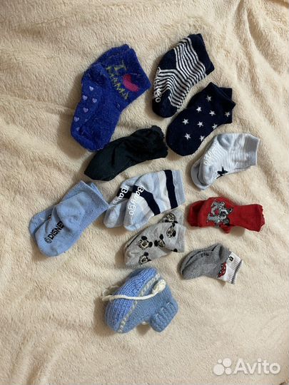 Носки от 6 мес до года пакетом