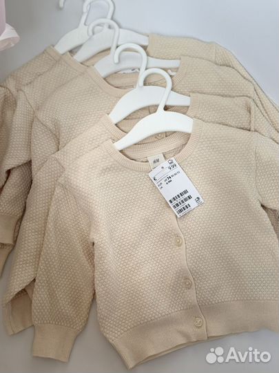 Кардиган для девочки hm 74,80,92