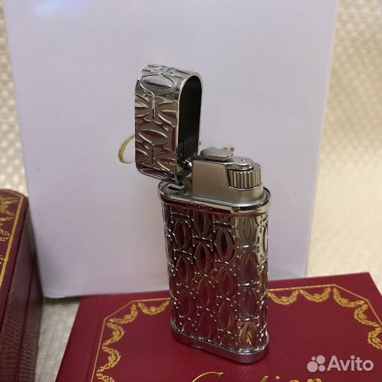Зажигалка Cartier серебрянная
