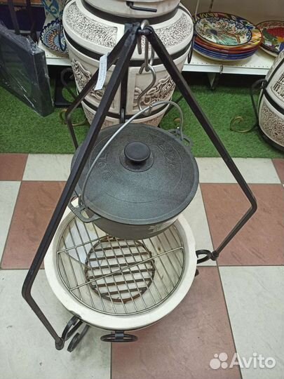 Учаг с подвесом, костровая чаша