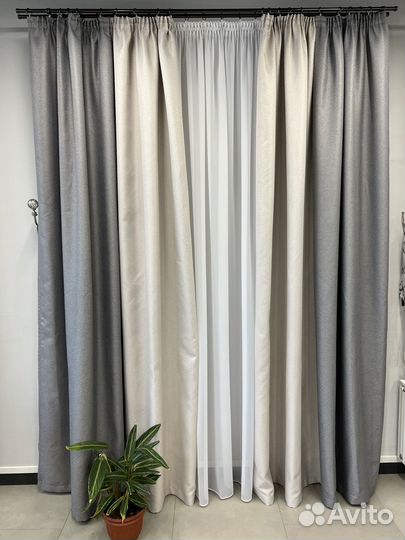 Шторы Рогожка