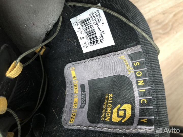 Сноубордические ботинки salomon, 37